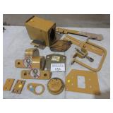 Assorted CAT spacers, hinge, handle, bracket, etc