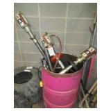 3 Alemite Ram hydraulic pumps and accessories