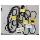 Assorted John Deere belts