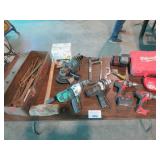 Mixed lot - drills, battery charger, batteries,etc