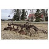 Steel Wheeled 4 Bottom Plow