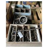 Fencing Staples, Nuts, Bolts, Chisels, Meat Hook