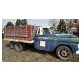 1956 GMC 9383 S/A Truck W/ 10' Box & Hoist