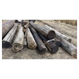 Pile of Poles & Railway Ties