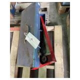 Metal Beach Toolbox W/ Contents Incl.