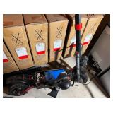 Electric scooter/bike partially disassembled