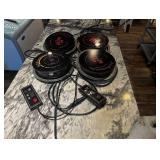 (4) hot plates/warmers untested