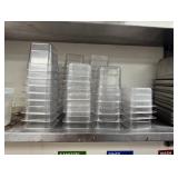 Lot of plastic food storage containers