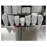 (55) oval melamine salad bowls