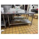 5' x 2' stainless steel table