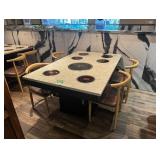 Cenhot Commercial Korean barbecue grill table