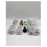 (10) glass/ceramic pipes different designs