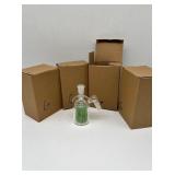 (4) green ash catchers glass new