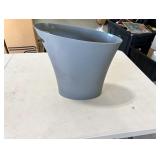 (18) umbra small gray plastic trashcans