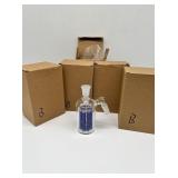 (5) blue ash catchers glass new