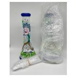(2) rick and Morty bong thick glass