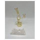 (3) yellow dab rig approximately 6 inches tall new