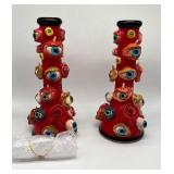 (2) Eye monster bongs thick glass