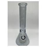Etched glass bong