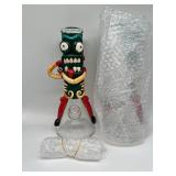 (2) pickle rick bong thick glass