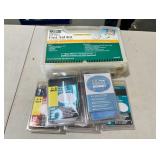 Lot including bonnet cloths and first aid kit