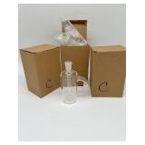 (3) clear ash catchers glass new