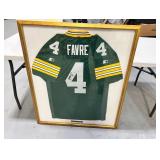 Brett Favre signed and framed jersey