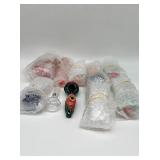 (10) glass/ceramic pipes different designs