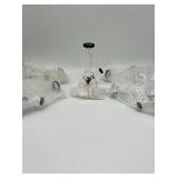 (5) diamond glass mini bong black and green