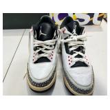Jordan three white cement used fair condition