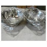 (2) metal strainer 9 inch colanders