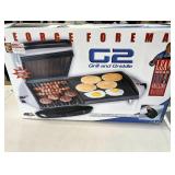 George Foreman G2 grill and griddle open box