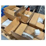 (2) cases of white boxes 2 1/2' x  2 3/4