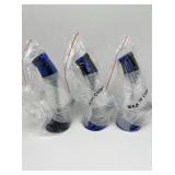 (3) silicone bongs approximately 9 inches tall new