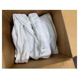 Box of white hotel hand towels