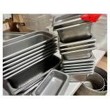 Lot of 28 metal bins