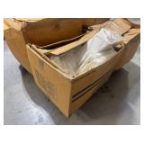 Box of assorted hotel linens