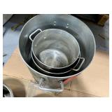 Lot of 3 metal pots