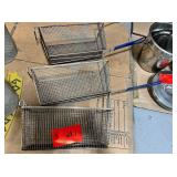 Lot of 3 large fry baskets
