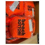 Lot of 12 Beach Bottoms blankets orange