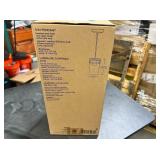 Steel finish pendant light