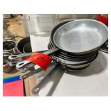 Lot of 7 fry pans