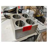 Utensil holder and small display rack