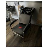 Salon hair washing station, including sink/faucet