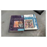 2 medical books grays and Davidsons