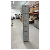 Hallowell 6 locker unit used approx 6.5 feet tall