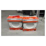 (2) commercial electric 5&6 inch white