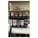 (5) assorted bottles of wine