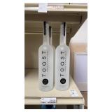 (4) Toast Spirits International Toast Vodka with