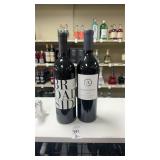 (2) assorted bottles of wine